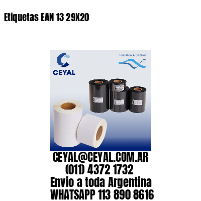 Etiquetas EAN 13 29X20