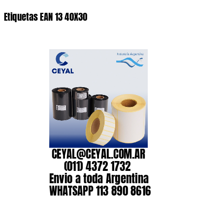 Etiquetas EAN 13 40X30