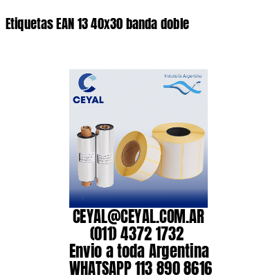 Etiquetas EAN 13 40×30 banda doble