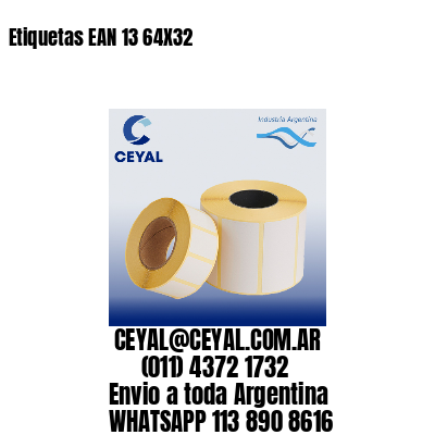 Etiquetas EAN 13 64X32