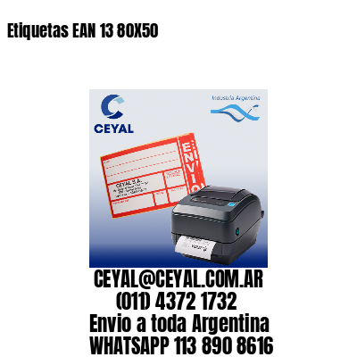 Etiquetas EAN 13 80X50