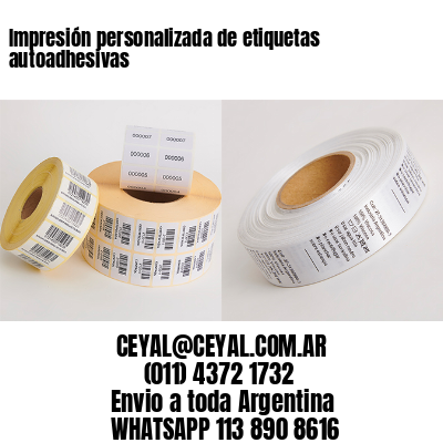 Impresión personalizada de etiquetas autoadhesivas
