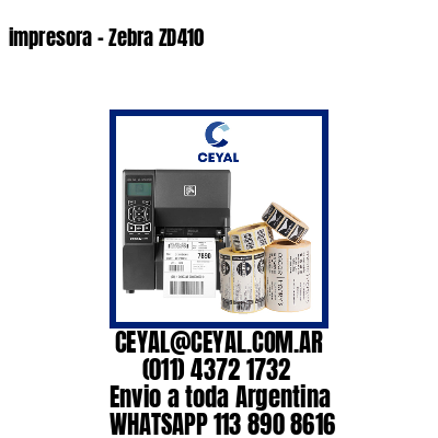 impresora – Zebra ZD410