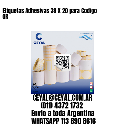 Etiquetas Adhesivas 38 X 20 para Codigo QR