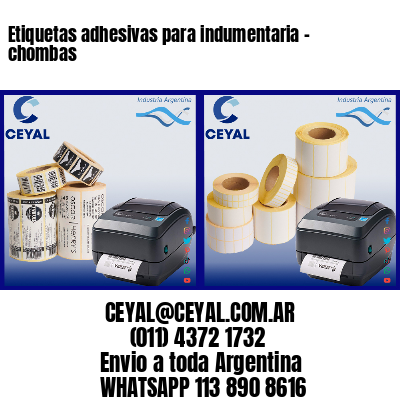 Etiquetas adhesivas para indumentaria – chombas