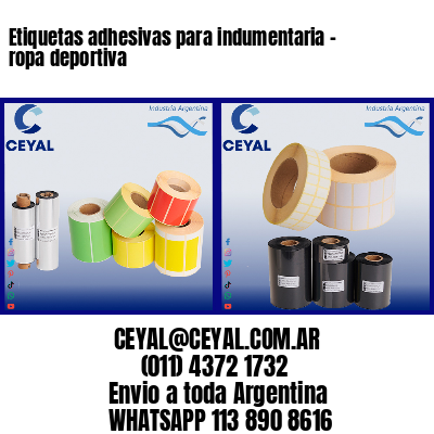 Etiquetas adhesivas para indumentaria – ropa deportiva