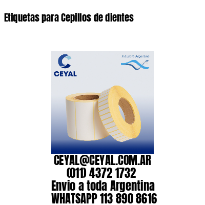 Etiquetas para Cepillos de dientes