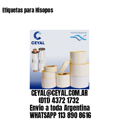 Etiquetas para Hisopos