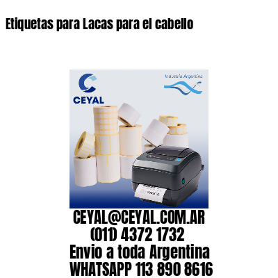 Etiquetas para Lacas para el cabello