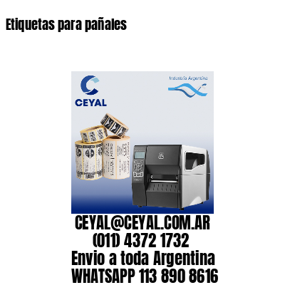 Etiquetas para pañales