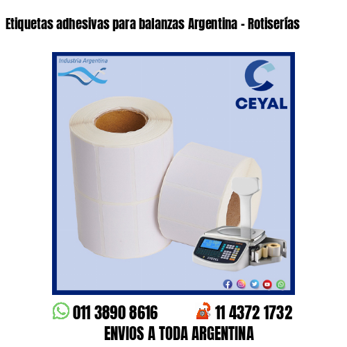 Etiquetas adhesivas para balanzas Argentina – Rotiserías