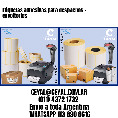 Etiquetas adhesivas para despachos – envoltorios