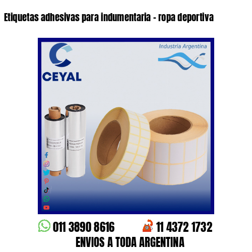 Etiquetas adhesivas para indumentaria – ropa deportiva