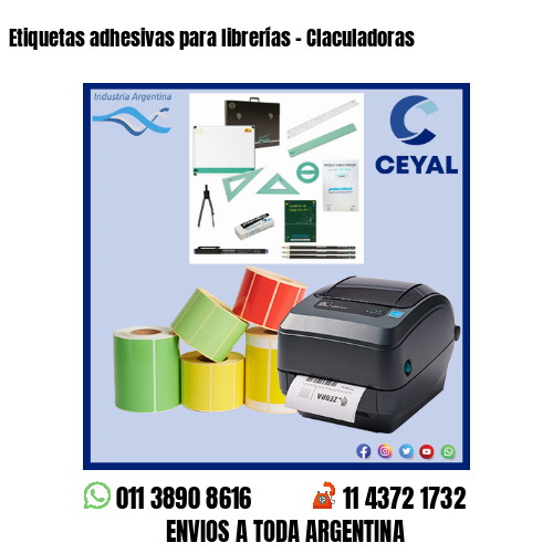 Etiquetas adhesivas para librerías – Claculadoras
