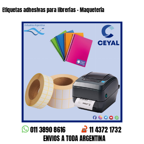Etiquetas adhesivas para librerías – Maquetería