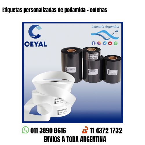 Etiquetas personalizadas de poliamida – colchas