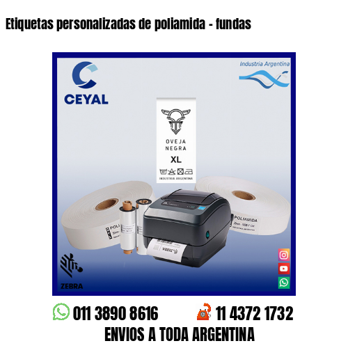 Etiquetas personalizadas de poliamida – fundas
