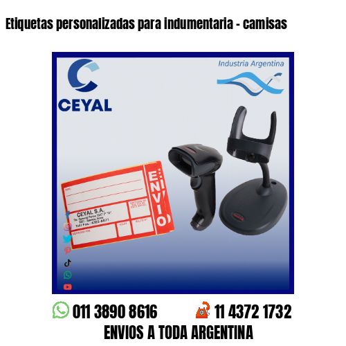 Etiquetas personalizadas para indumentaria – camisas