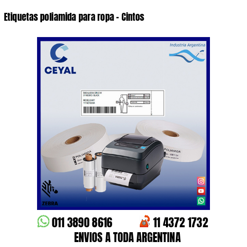 Etiquetas poliamida para ropa – Cintos