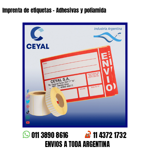 Imprenta de etiquetas – Adhesivas y poliamida