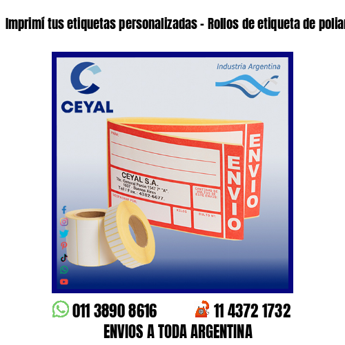 Imprimí tus etiquetas personalizadas – Rollos de etiqueta de poliamida