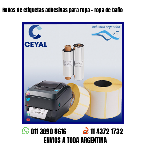 Rollos de etiquetas adhesivas para ropa – ropa de baño