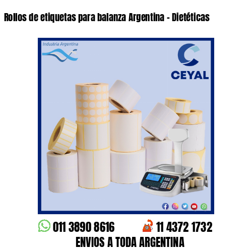 Rollos de etiquetas para balanza Argentina – Dietéticas