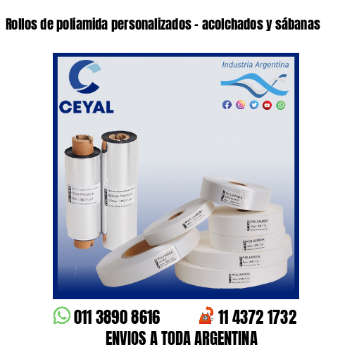 Rollos de poliamida personalizados – acolchados y sábanas