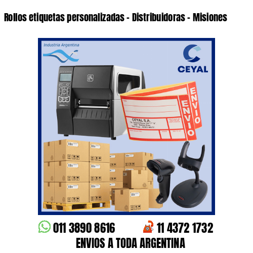 Rollos etiquetas personalizadas – Distribuidoras – Misiones