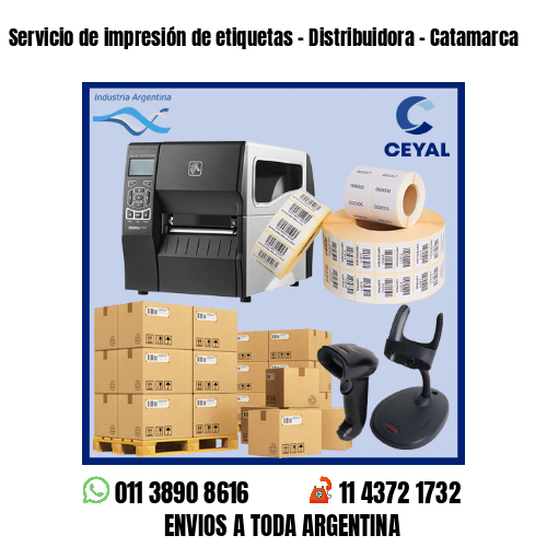 Servicio de impresión de etiquetas – Distribuidora – Catamarca