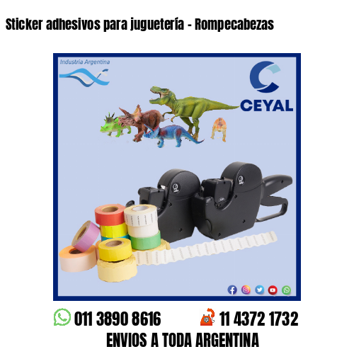 Sticker adhesivos para juguetería – Rompecabezas