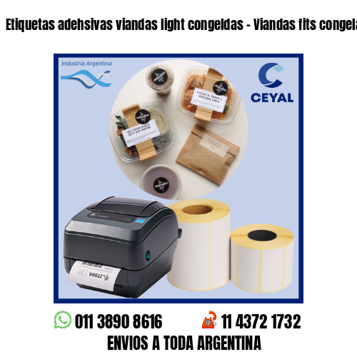 Etiquetas adehsivas viandas light congeldas – Viandas fits congeladas