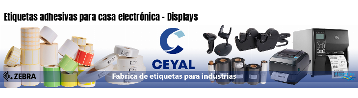 Etiquetas adhesivas para casa electrónica - Displays