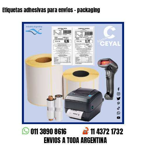 Etiquetas adhesivas para envíos – packaging