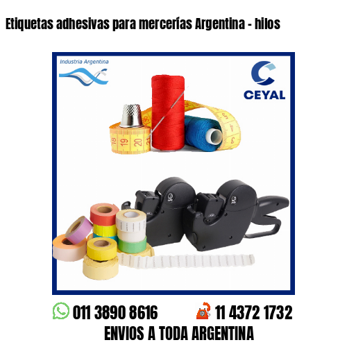 Etiquetas adhesivas para mercerías Argentina – hilos