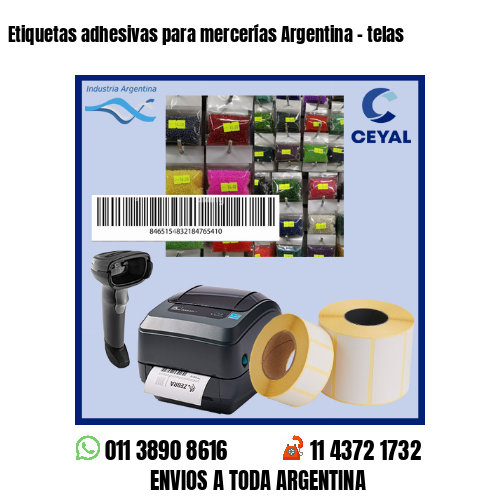 Etiquetas adhesivas para mercerías Argentina – telas