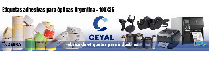 Etiquetas adhesivas para ópticas Argentina - 100X35