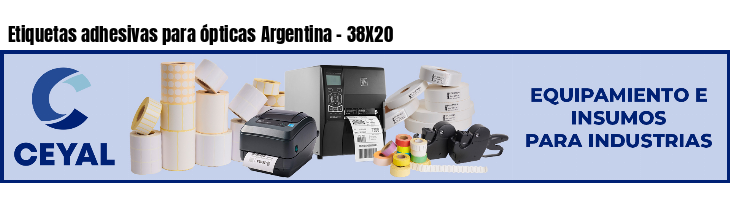 Etiquetas adhesivas para ópticas Argentina - 38X20