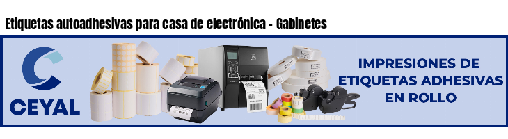 Etiquetas autoadhesivas para casa de electrónica - Gabinetes
