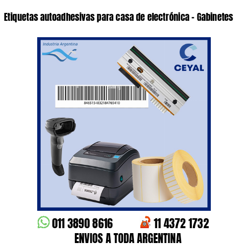Etiquetas autoadhesivas para casa de electrónica – Gabinetes