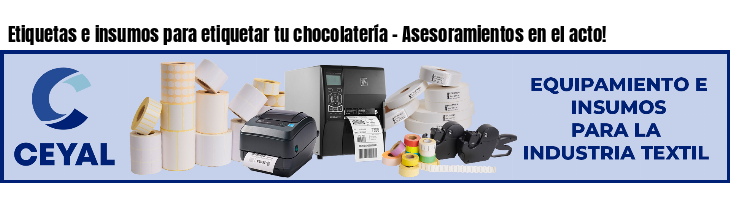 Etiquetas e insumos para etiquetar tu chocolatería - Asesoramientos en el acto!