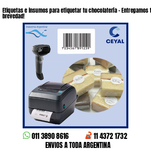 Etiquetas e insumos para etiquetar tu chocolatería – Entregamos tu pedido a la brevedad!