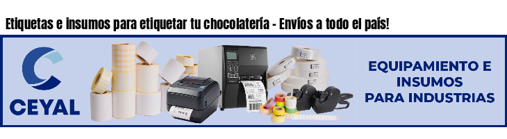 Etiquetas e insumos para etiquetar tu chocolatería - Envíos a todo el país!