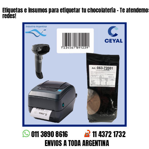 Etiquetas e insumos para etiquetar tu chocolatería – Te atendemos en nuestras redes!