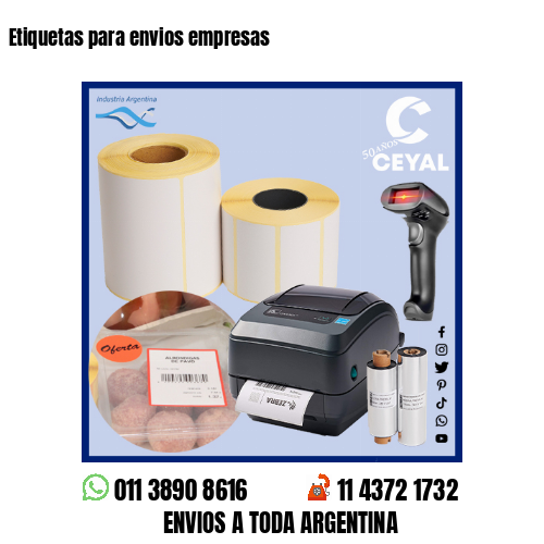 Etiquetas para envios empresas