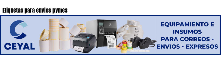 Etiquetas para envios pymes 