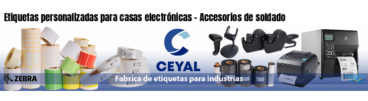 Etiquetas personalizadas para casas electrónicas - Accesorios de soldado