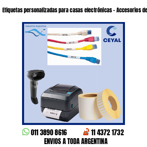 Etiquetas personalizadas para casas electrónicas – Accesorios de soldado