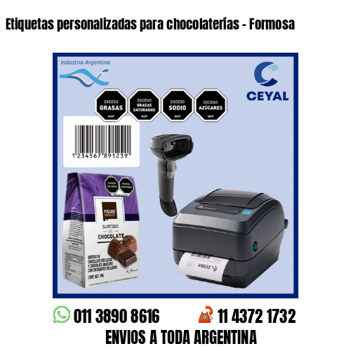 Etiquetas personalizadas para chocolaterías – Formosa
