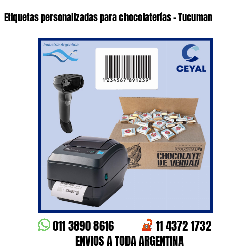 Etiquetas personalizadas para chocolaterías – Tucuman